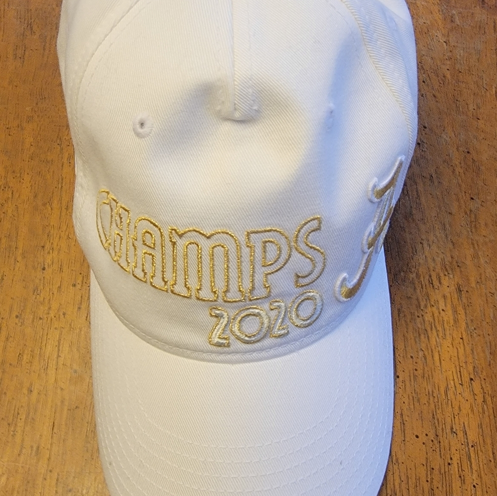 Alabama Crimson Tide 2020 National Champions Nike White Cap Hat - One Size